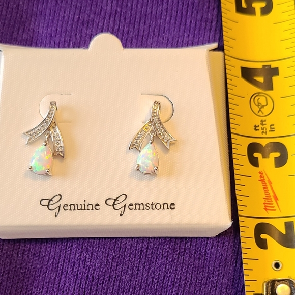 FAS THAI Jewelry Signed Fas Thai Silver Geniune Opal Dangle Stud Earrings New Poshmark
